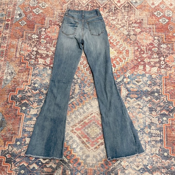 YMI High-rise Flare Denim Collection. Size 0 - Picture 2 of 3